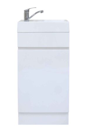 Micro Waterproof Vanity on Kickboard 450mm with Polymarble Top