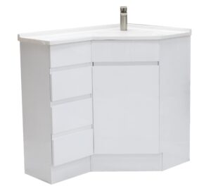 Corner Vanity Unit Complete With Top 900 x 600mm