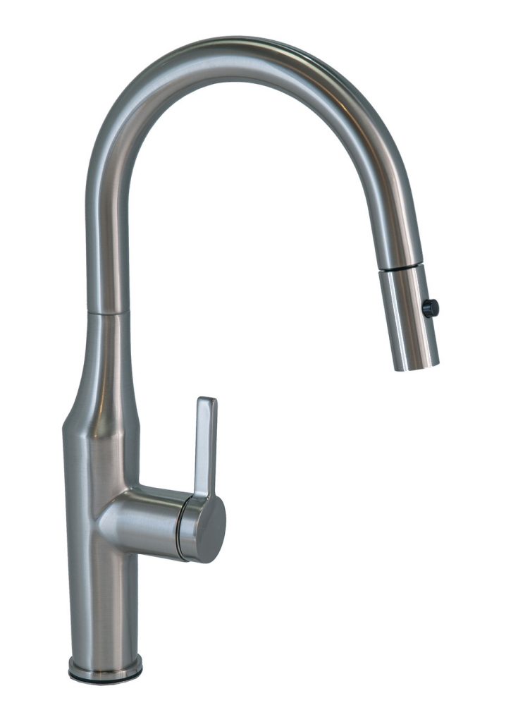 Toranto Pull Out Kitchen Mixer Brushed Nickel Precero