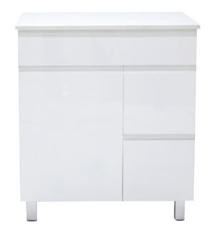 Fesco 750mm Waterproof Vanity on legs Cabinet Only (Kickboard Optional)