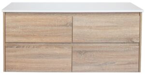 Prime Oak 1200 Wall Hung Vanity Cabinet Only