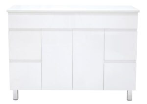Fesco 1200mm Waterproof Vanity on legs Cabinet Only (Kickboard Optional)