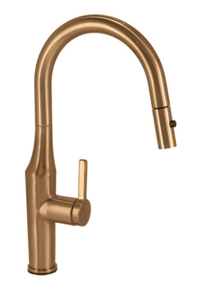 Toranto Pull - Out Kitchen Mixer Brushed Copper